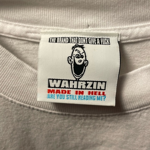 wahrzin YOUR WORDS DONT MEAN %#^* ANYMORE large tee - Picture 2 of 2